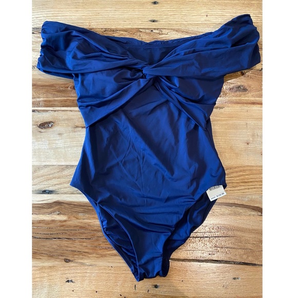 NEW WOT and never worn! Trina Turk Off The Shoulder One Piece Swimsuit 8 - Picture 2 of 8